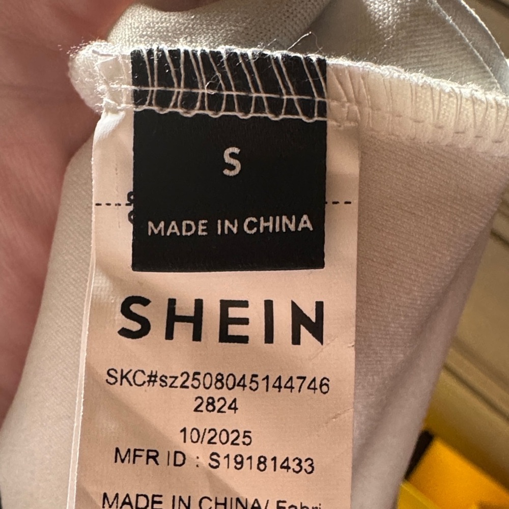 SHEIN Monochrome Black & White Long Sleeve Shirt Casual Athleisure Top Small - Picture 6 of 7